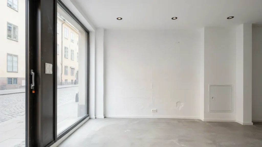 fardigstalld elinstallation vid butikslokalrenovering pa sodermalm